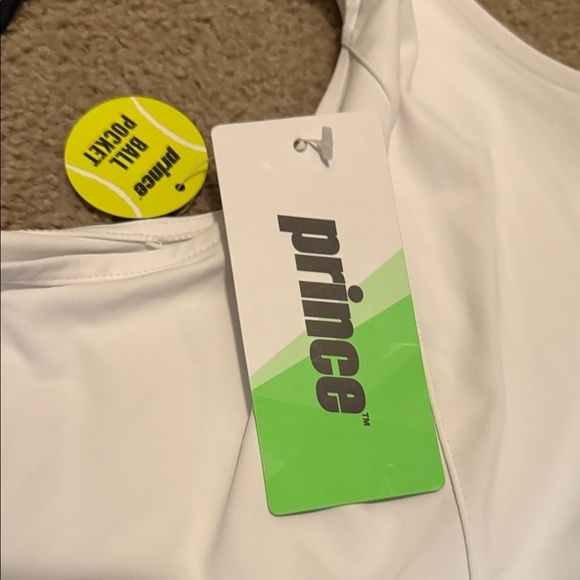 Prince White Tennis Dress with Black Straps - Picture 8 of 15